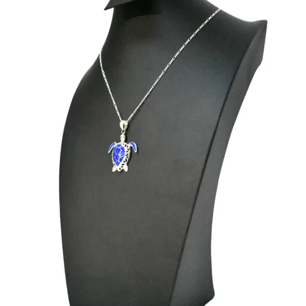 Blue Sea Turtle Pendant - Image 2